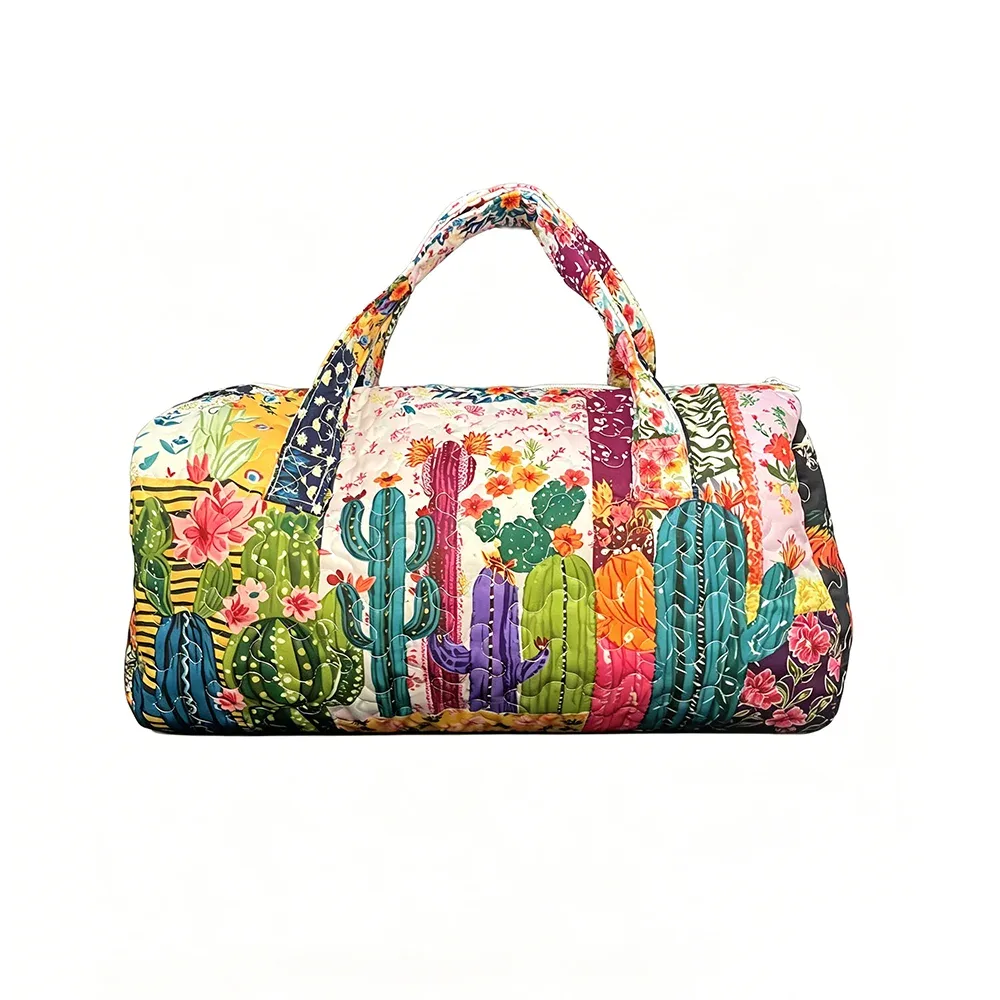 sac de voyage matelassé coloré avec motif d'arbre, sacs de voyage pour hommes et femmes, sac de week-end avec feuilles colorées, camping, randonnée, pique-nique, festival