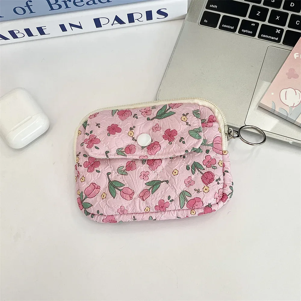 trousse cosmétique tissu coton motifs dessins animaux poche avant zippée format petite boîte usage voyage femmes