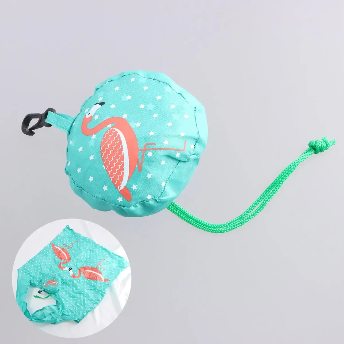 1pc nouveaux animaux utile polyester pliable écologique réutilisable sacs à provisions dessin animé eco sac fourre-tout portable voyage sac à bandoulière