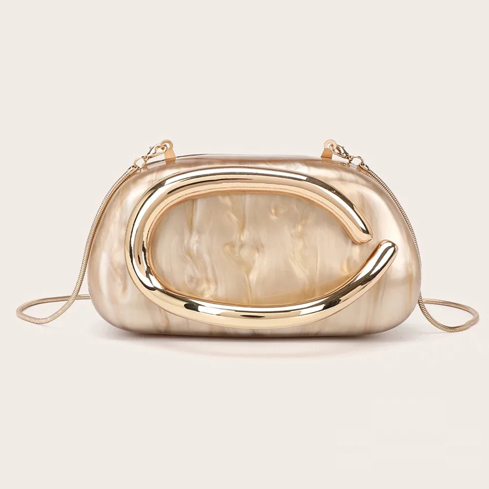mode femmes sac à main mariée métal or femmes luxe soirée banquet pochette épaule mariage sac à main fête sac à bandoulière