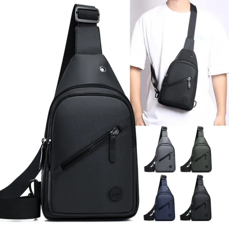 sac de poitrine léger pour hommes, sac à bandoulière décontracté en nylon, sac à bandoulière polyvalent de randonnée pour les sports de plein air et les déplacements quotidiens