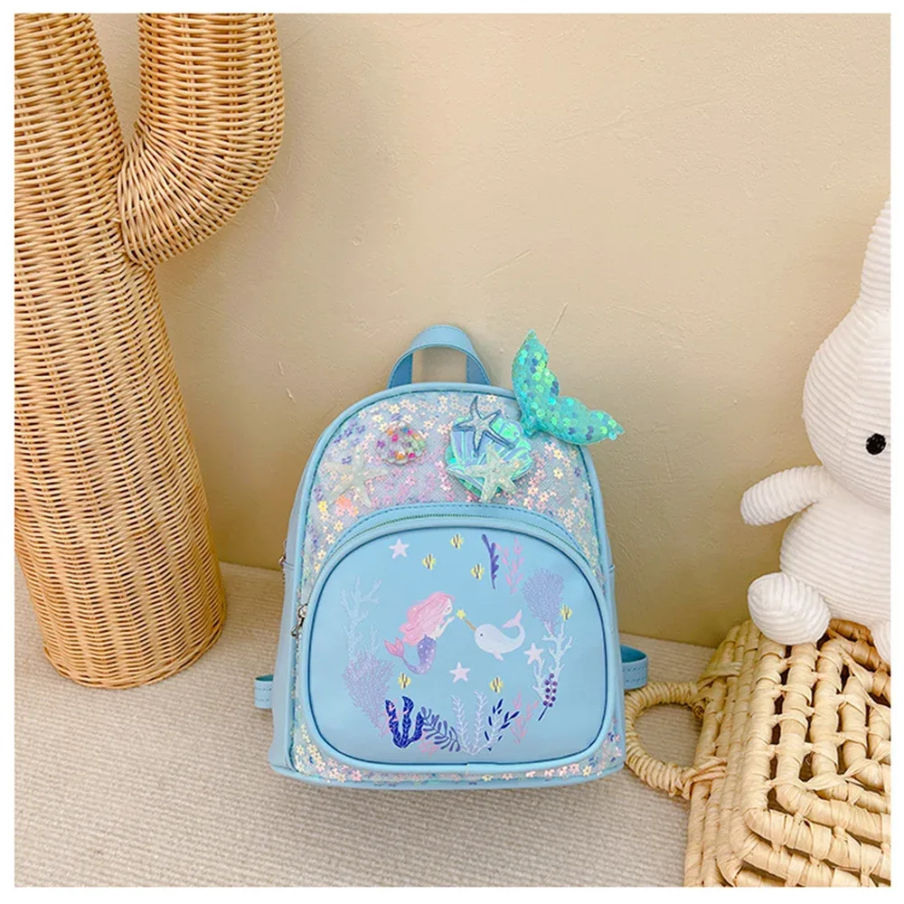 sac à dos princesse à paillettes personnalisé, nom personnalisé, nouveau petit sac d'école pour enfants, sacs à dos de collation de voyage en plein air pour bébés filles