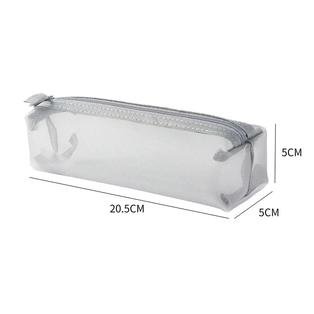 nouveau sac cosmétique en maille de grande capacité, porte-monnaie portable transparent, sac multifonctionnel en maille pour brosse cosmétique