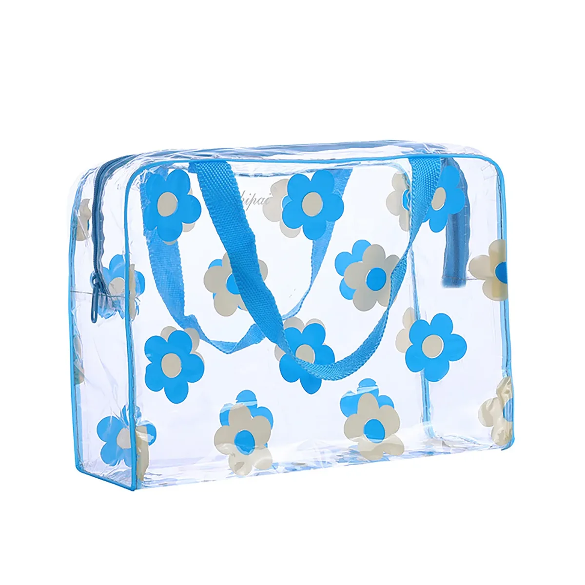 sac cosmétique de voyage transparent, grande capacité, design léger, gestion du stockage de petits articles