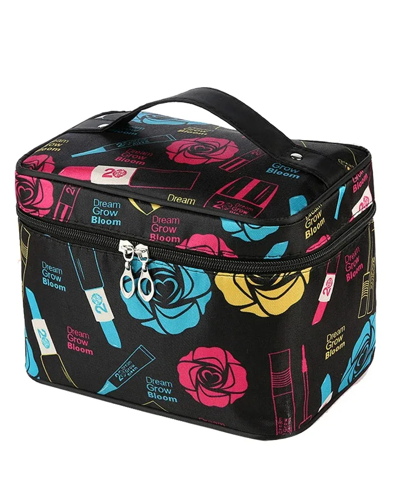 grande trousse à cosmétiques, sac de rangement mignon de grande capacité, sac de beauté simple et étanche, sac de transport de voyage zdh240