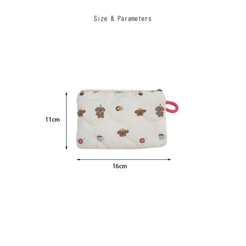 sac de rangement portable de dessin animé mignon pour femmes, petit sac à main de voyage, sac à cosmétiques, sac à main pour rouge à lèvres, carte pour écouteurs, mini portefeuille de maquillage, sac en poudre