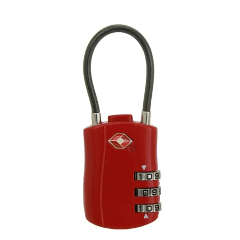 cadenas serrure tsa combinatoire chaîne métallique corps zinc noir roues blanc sécurité voyage usage valises bagages