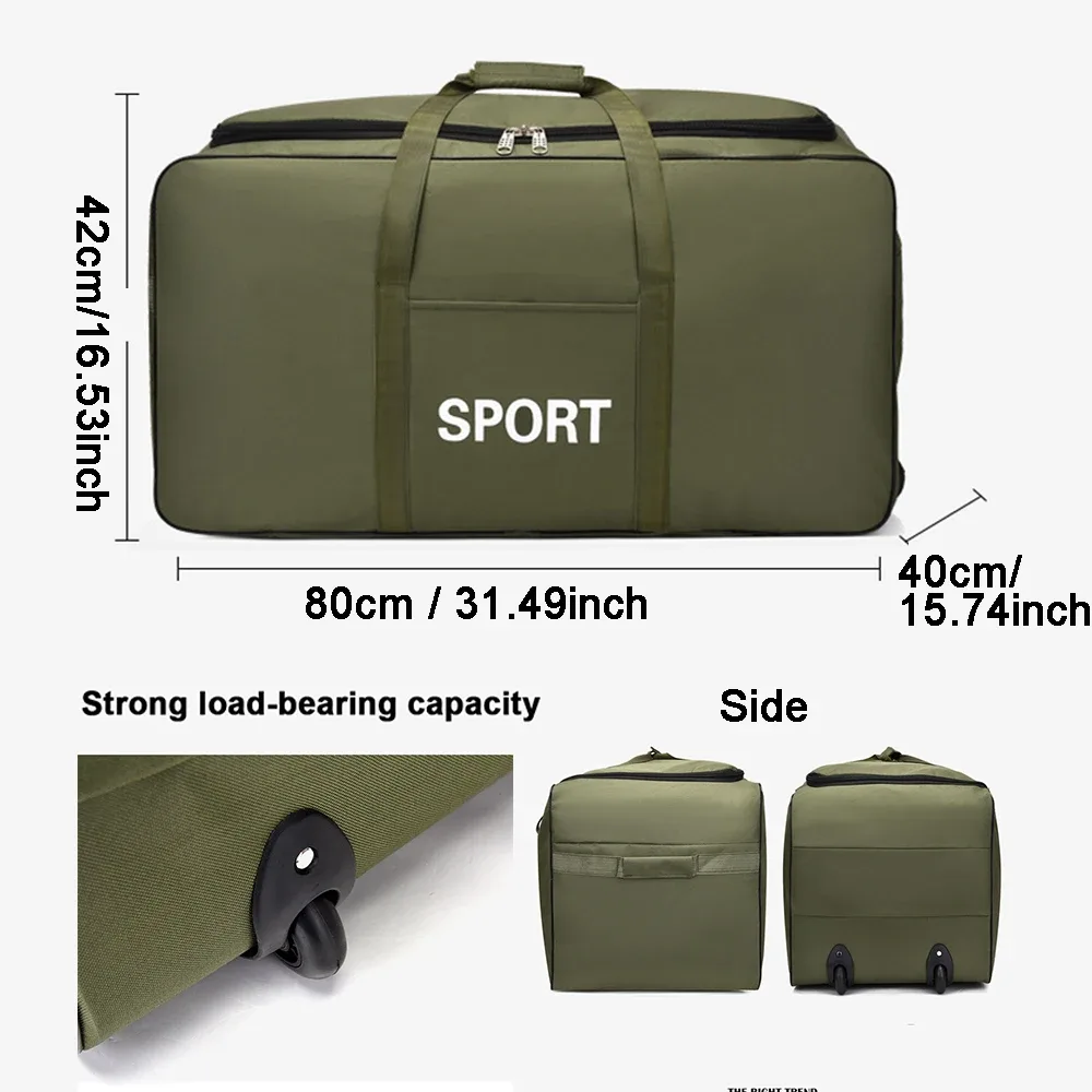 grand sac de camouflage 600d pour hommes, grand sac épais et imperméable en tissu oxford, artefact mobile, grand rangement, sacs de voyage, sac de sport