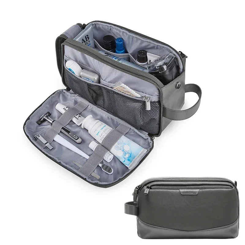 bagsmart trousse de toilette pour hommes, grand organisateur de trousse de toilette, trousse de maquillage, trousse de cosmétiques imperméable, trousse de voyage pour hommes.