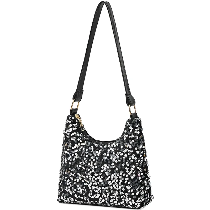 nouveau sac à main coréen pour femmes avec décoration de paillettes, sac à bandoulière carré polyvalent, petit sac à main tendance pour un usage quotidien