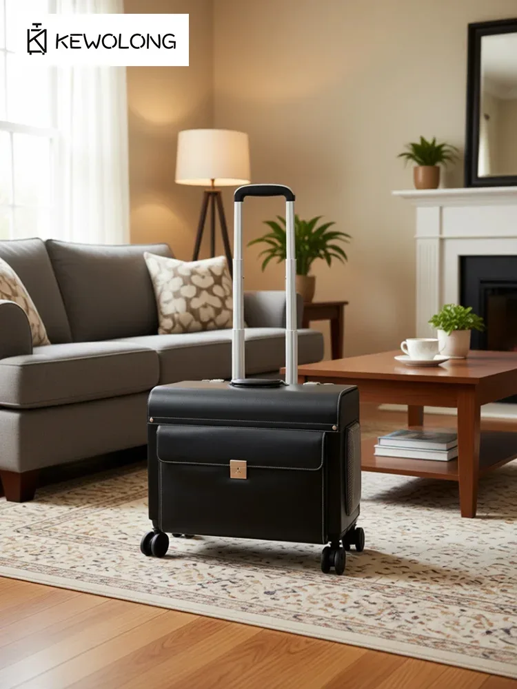 valise de maquillage professionnelle à roulettes, grande capacité, pour outils de beauté, organisateur de voyage portable