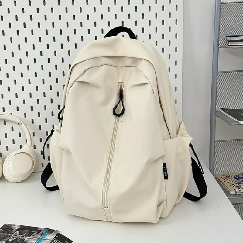 sac à dos d'université étanche en nylon de 15.6 pouces, sac à dos de voyage de grande capacité pour ordinateur portable unisexe, sac d'école de conception simple pour adolescents
