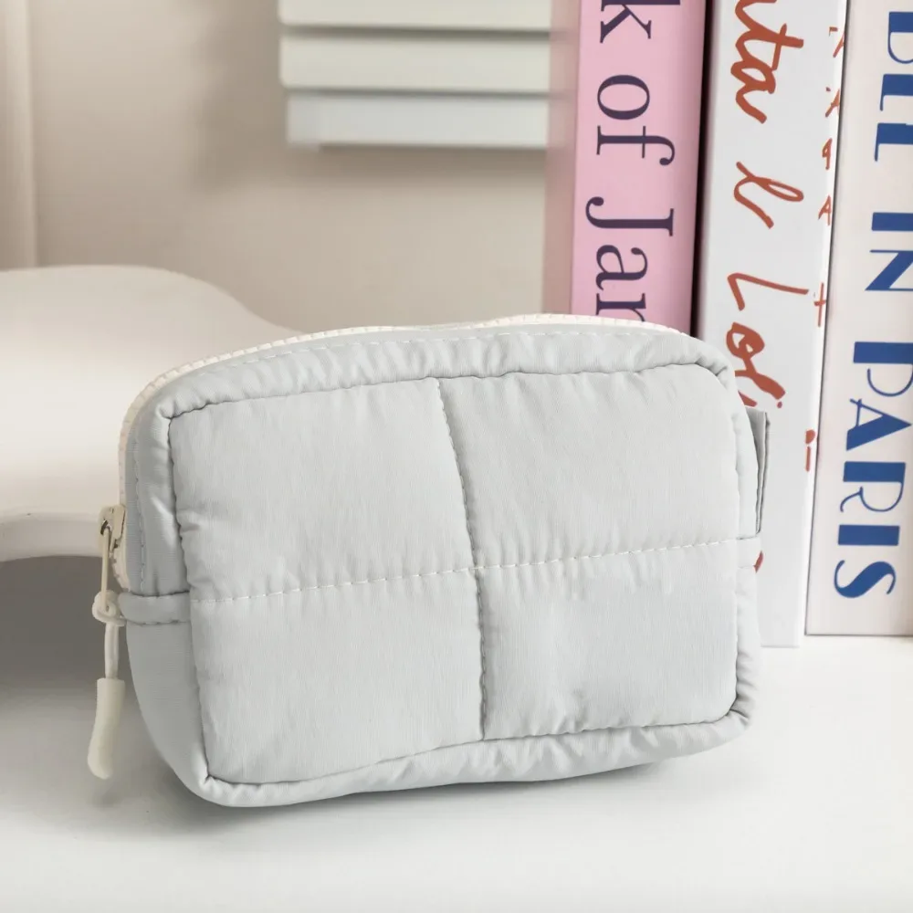 sac de maquillage en nylon de haute qualité avec compartiments, fermeture éclair, sac cosmétique étanche, trousse de toilette pour la maison et les voyages