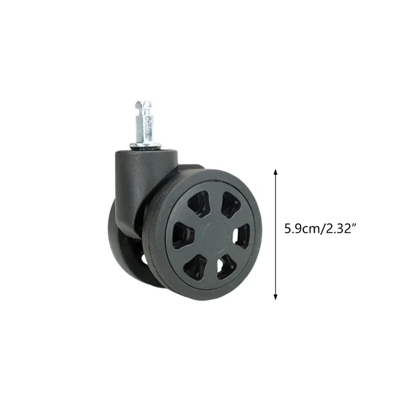 roues de valise de voyage universelles, rotatives et silays euses, résistantes à 360, pour chariot à bagages, remplacement durable, 1 paire