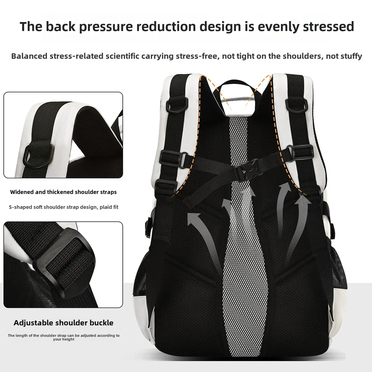 sac à dos d'école pour adolescents, pour garçons et filles, grand sac à dos pour étudiants avec de nombreuses poches, sacs de collège et du secondaire