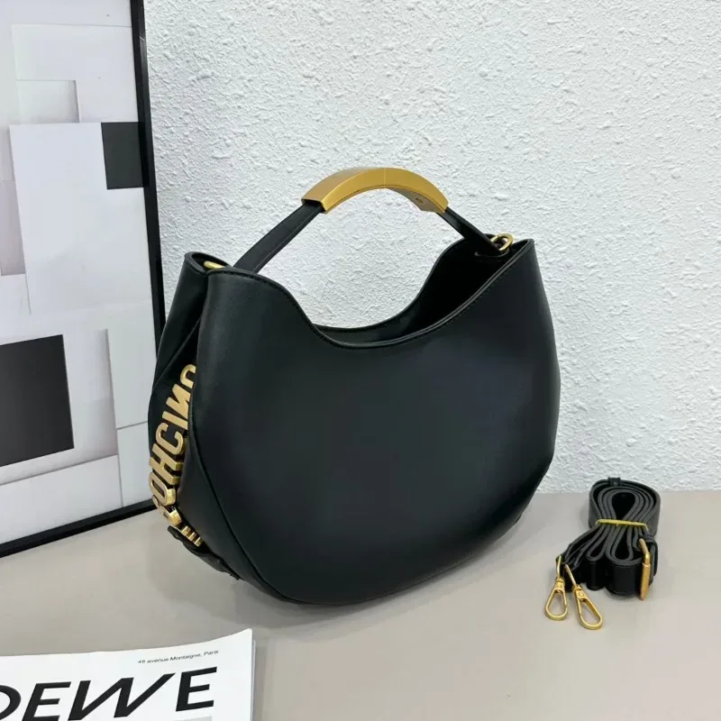 sac à main décontracté en forme de croissant de lune pour femme, nouvelle collection 2026, sac à bandoulière simple et décoratif pour femme