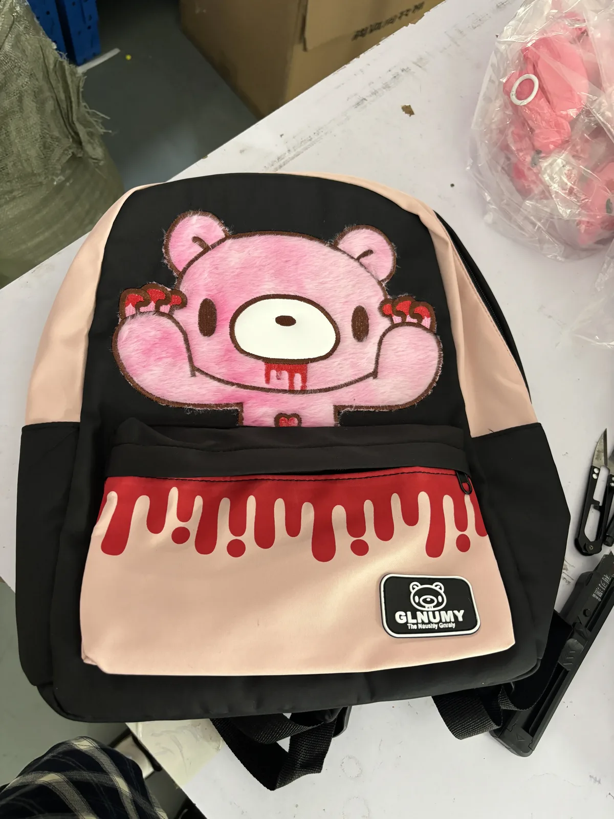 sac à dos en peluche rose y2k, style kawaii, mignon, gothique, punk, harajuku, streetwear, sac à dos double épaule en forme de poupée, cadeau