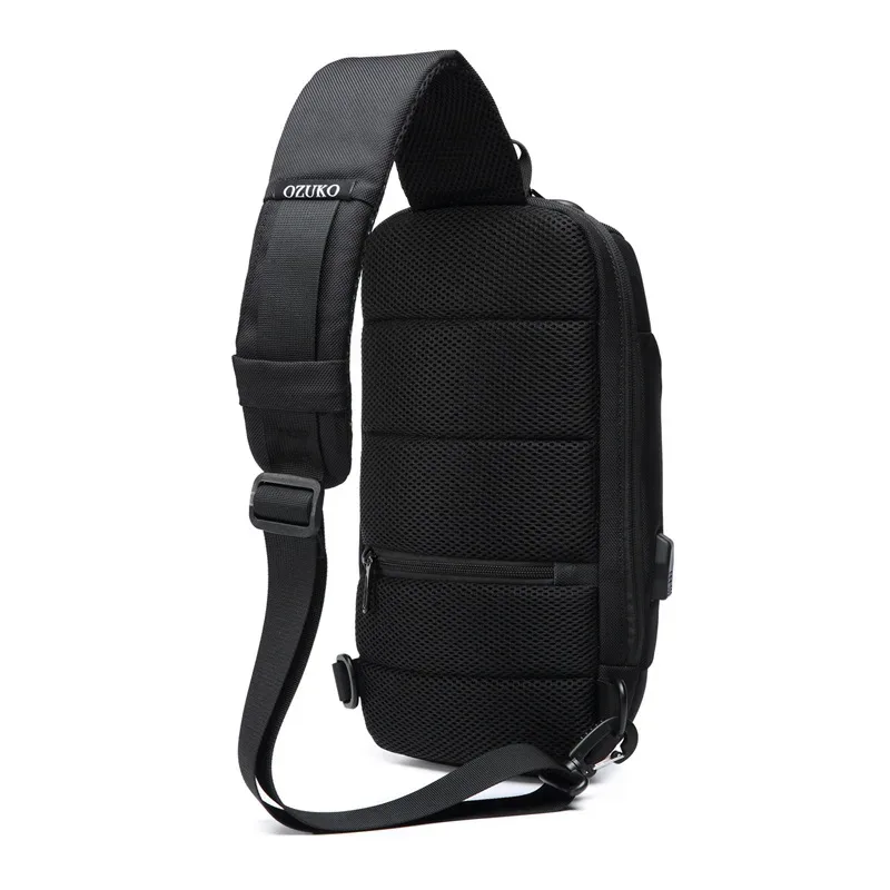 sac bandoulière antivol ozuko 2026 pour homme – sacoche de poitrine étanche pour courts trajets