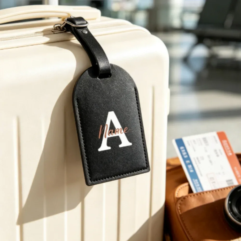 étiquette de bagage en cuir personnalisée avec nom, étiquette de valise, accessoire de voyage, cadeau de mariage pour demoiselle d'honneur et témoin