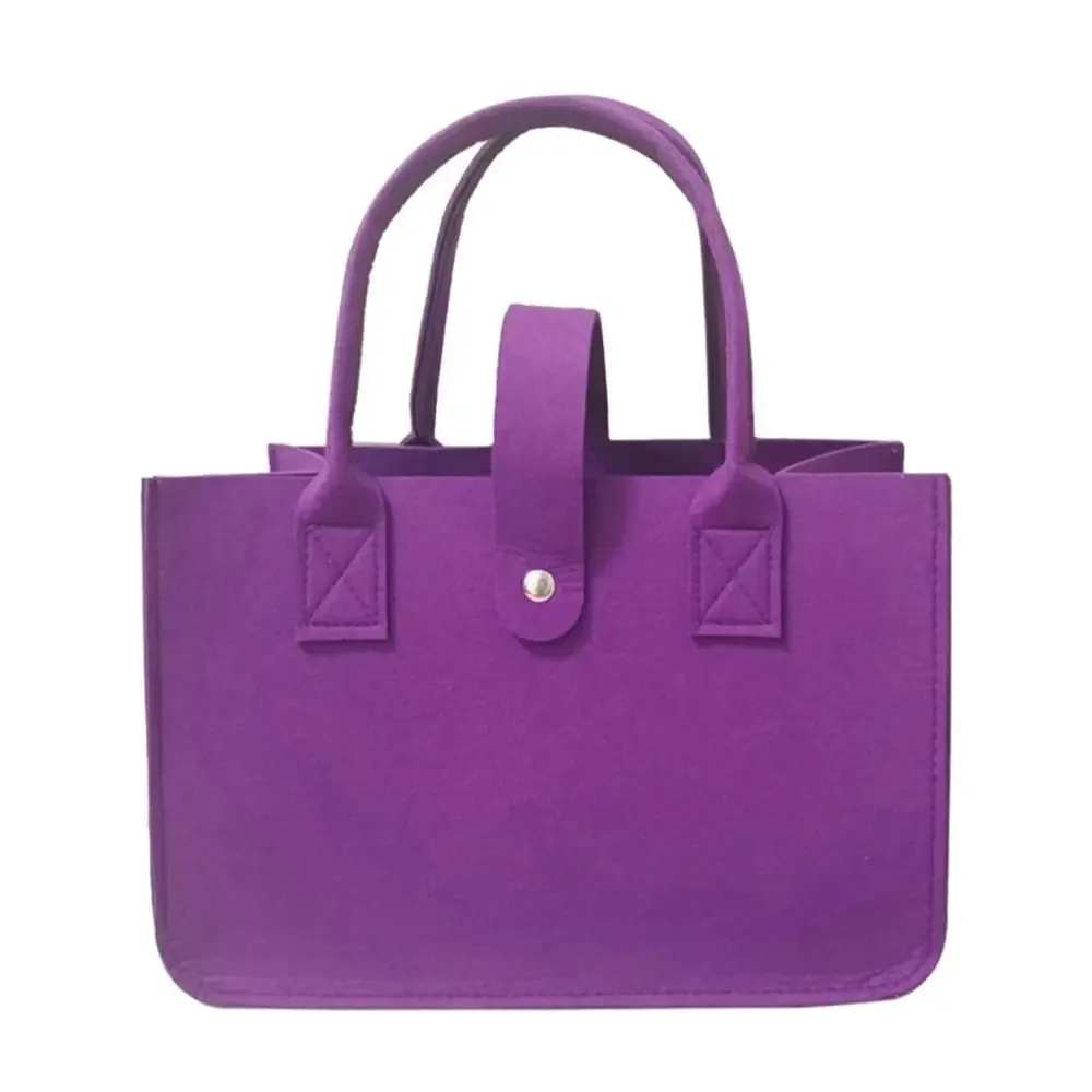 sac momie portable de grande capacité pour femmes, sac à bandoulière en feutre simple, sacoche de couleur unie, sac à main de voyage décontracté