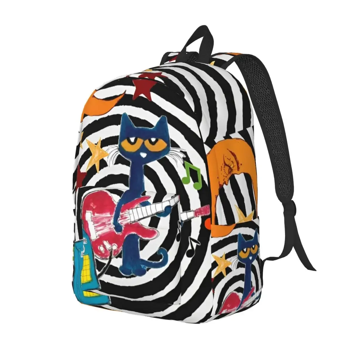 pete le chat j'aime mes chaussures sac à dos classique cadeau lycée randonnée voyage sac à dos pour hommes femmes ordinateur portable sacs en toile