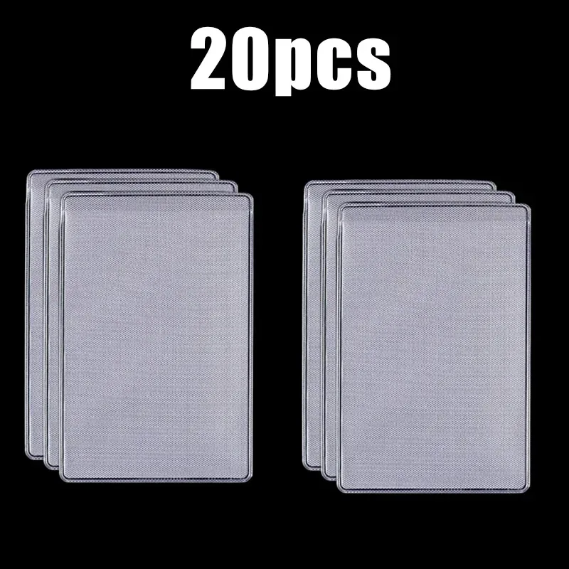 protecteur de cartes en pvc givré transparent, couverture de carte d'identité de crédit, support anti-magnétique, conteneur de cartes postales, sacs de rangement, 1 à 50 pièces