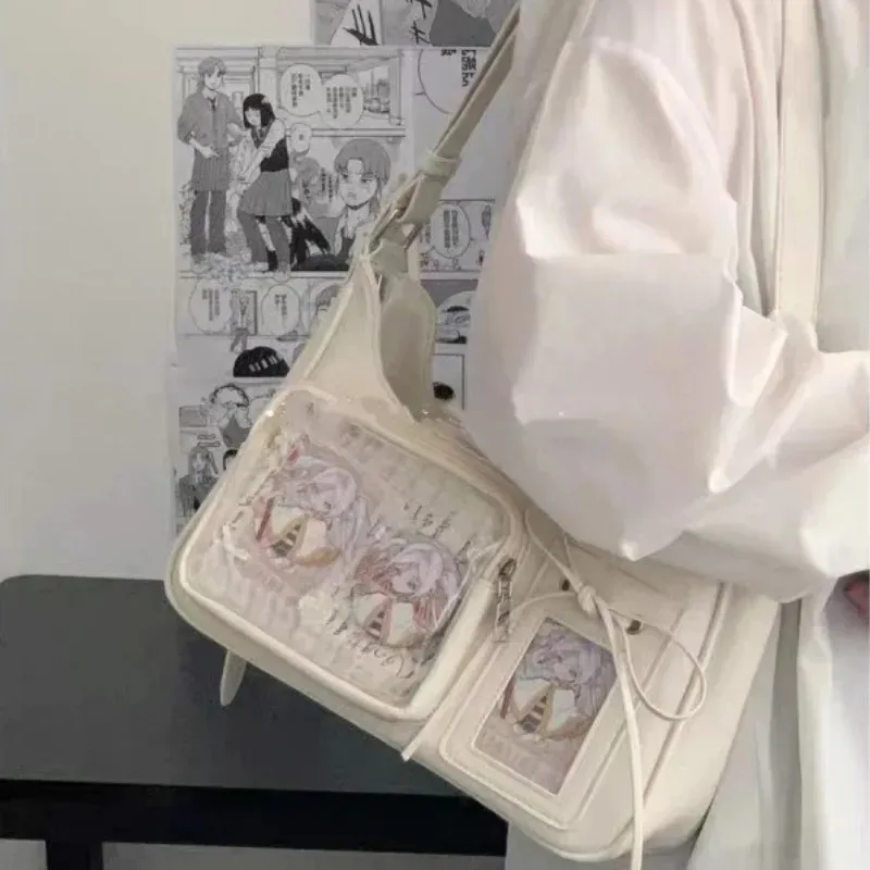 sacs ida transparents pour femmes, sacs à bandoulière japonais pour étudiantes, sacs à main de styliste pour femmes
