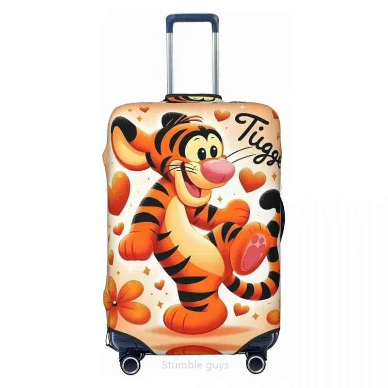 housse de valise élastique universelle, imprimé tiggers, pour bagages de 18 à 32 pouces, anti-poussière, anti-rayures, lavable, accessoire de voyage essentiel