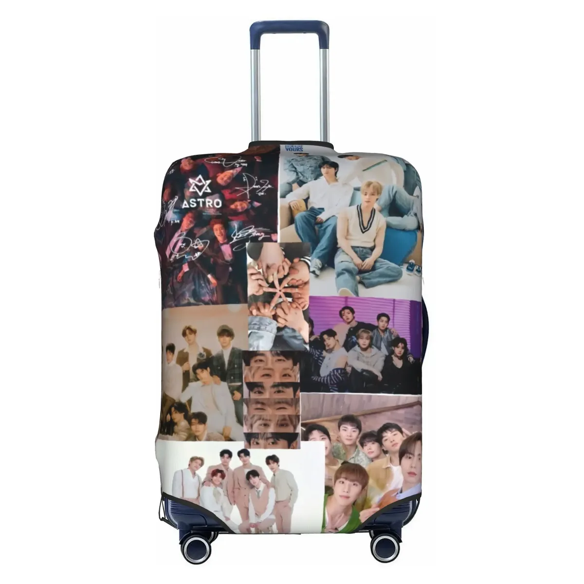 housse de protection amusante pour valise a-astros mj jinjin cha eun woo, lavable, yoon san ha rocky, housses de valise de voyage