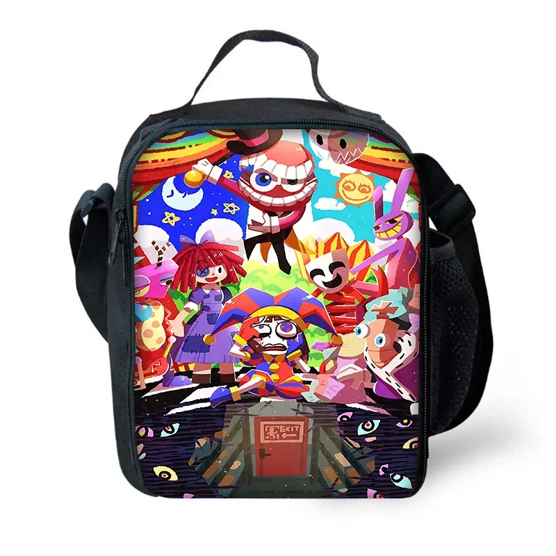 sac à dos d'école pour enfants cartoon a-amazings digitals circus avec sacs à déjeuner, sacs à crayons, sacs d'école pour garçons et filles, meilleur cadeau