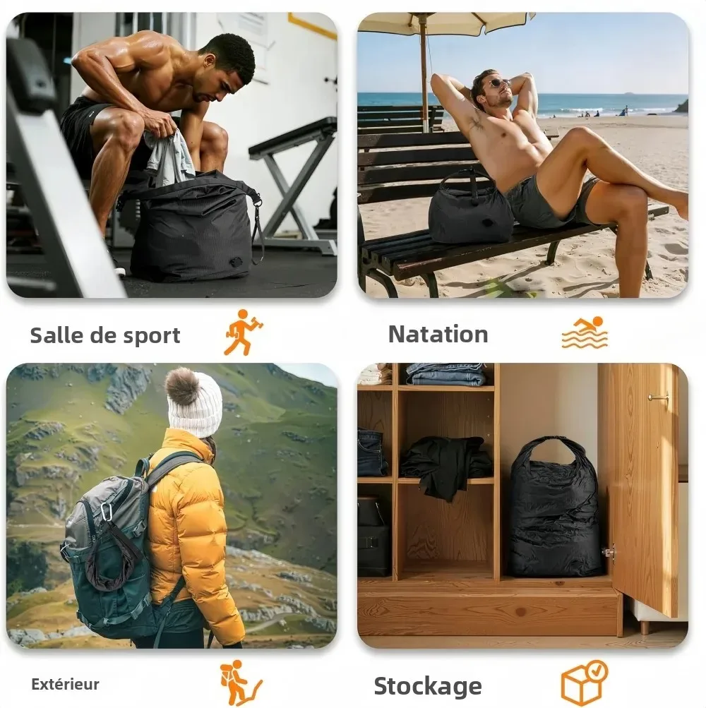 sac de compression sous vide de voyage, sacs de rangement portables grande capacité, cubes de rangement pour vêtements, sacs de voyage anti-poussière