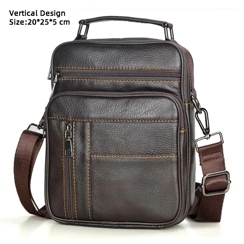 mode chaude hommes sacs de messager sacs à main en cuir véritable pour homme marque de luxe mâle sac à bandoulière pour mini pad garçon sac à bandoulière