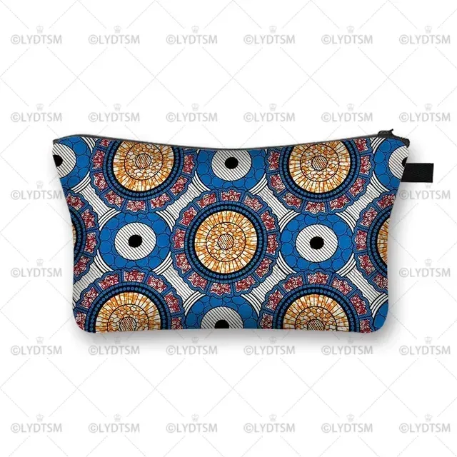 trousse à cosmétiques imprimée pour femmes africaines, sacs de maquillage pour dames afro, étui à cosmétiques pour filles, rangement portable pour rouge à lèvres, sacs de voyage, mode