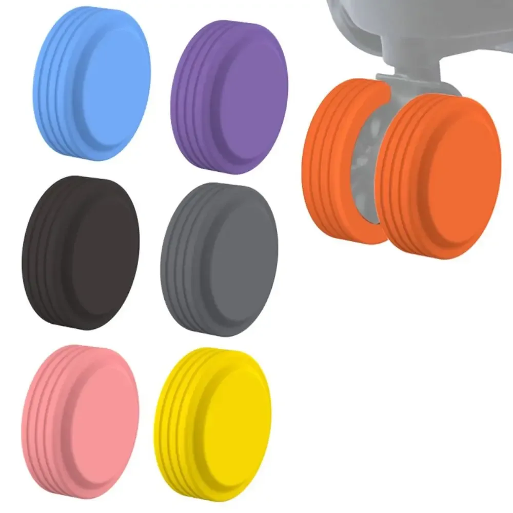 lot de 8 protections en silicone pour roulettes de bagages, réduction du bruit, absorption des chocs, anneaux de protection antidérapants pour valises