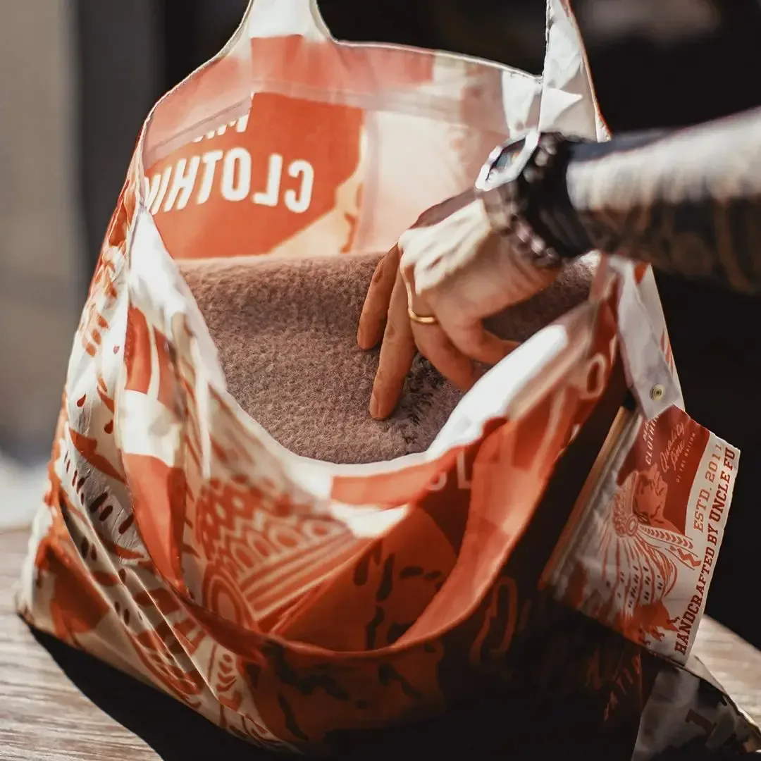 sac fourre-tout pliable maden à imprimé tribal, grande capacité, avec pochette de rangement et sangle confortable pour les trajets quotidiens et les voyages