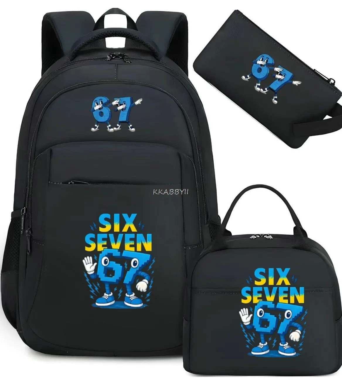 sac à dos steal a brainrot avec sac à lunch pour adolescents et étudiants, ensemble de voyage décontracté et confortable