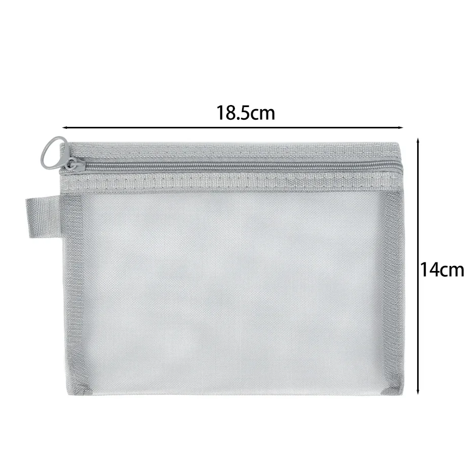 sac de rangement en maille pour maquillage, produits de toilette simples, poudres récepteurs, translucides, légers, sacs cosmétiques, voyage, portable, petits objets gt