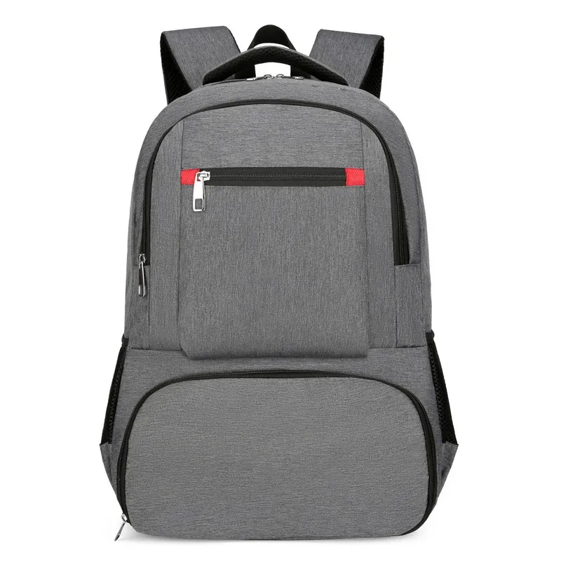 sac dos oxford université gris noir isolant aluminium poche zippée transport voyage quotidien use