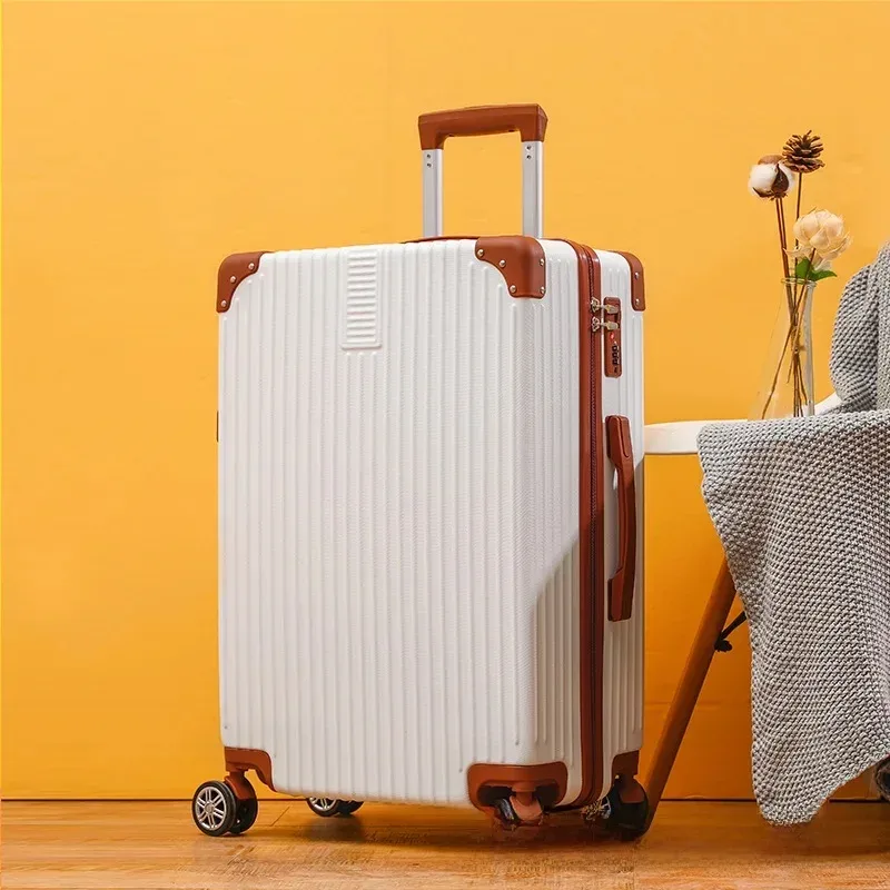 valise rétro personnalisable avec logo, bagage de voyage 20 pouces, bagage cabine en plastique abs, fabriqué en chine continentale