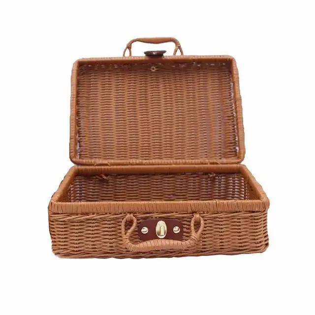 organisateur voyage plastique marron clair poignée dorée mailles régulières rose pâle violet bleu ciel kaki résistant eau