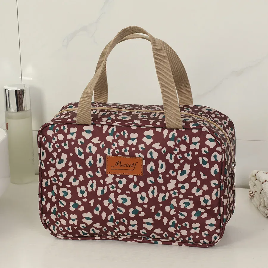 grande trousse de toilette portable de grande capacité, étanche, pour le voyage et les activités de plein air, pour articles de toilette et de douche