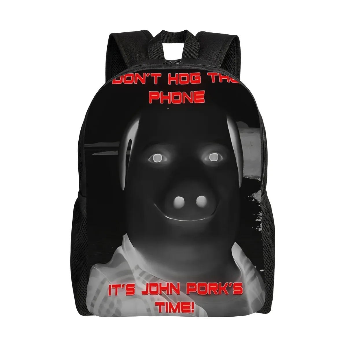 sac à dos fantaisie tung tung tung sahur john pork pour garçon, grands sacs d'école de voyage, sac à dos coloré
