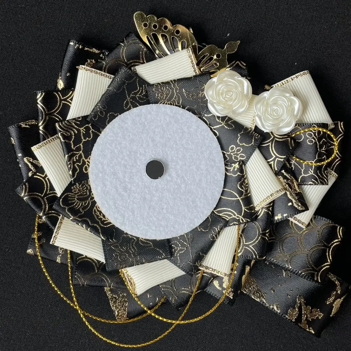 sac de cosplay ita de luxe, badges de remplissage de fleurs, porte-plateau de base pour sac à dos, broche en ruban, rosette décorative pour épingles d'exposition, 2023