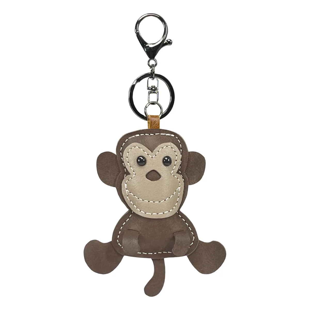 nouveau mignon singe en cuir de vache porte-clés mini hommes et femmes sac à main pendentif à la mode porte-clés sac à bagages pièces accessoires