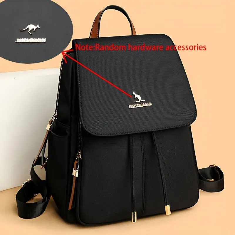 sac à dos polyvalent et à la mode, sac à dos pour femmes de grande capacité version coréenne, fermeture à glissière, adapté aux voyages et aux déplacements
