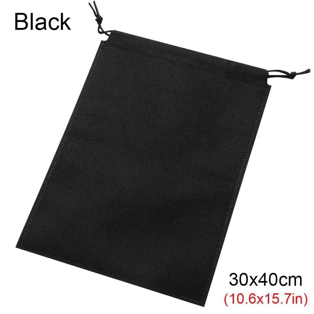 sac de rangement anti-poussière avec cordon de serrage pour voyage, sacs à cordon pour chaussures, non-tissé