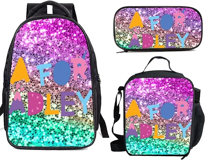 sac dos oxford université polyester beige bleu noir marron dessin animé bandoulière arquée poche integree set 3d école travail