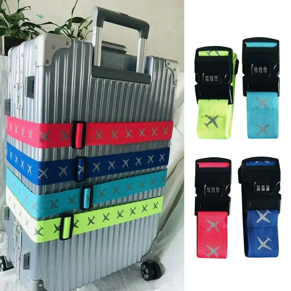 ceinture bagage nylon colorée croix simples voyage adaptation divers formats serrage boucles haute qualité