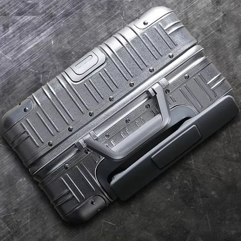 valise aluminium silencieuses toupies poignée confortable 360 degres roues cadre renforce traction alliage élégante voyage grande taille