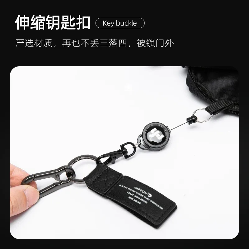 sac à bandoulière étanche pour hommes, grande capacité pour ordinateur portable de 15 pouces, sac à bandoulière tendance solide noir léger, sac portable antivol à fermeture éclair